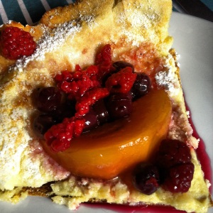 dutch baby with fruit